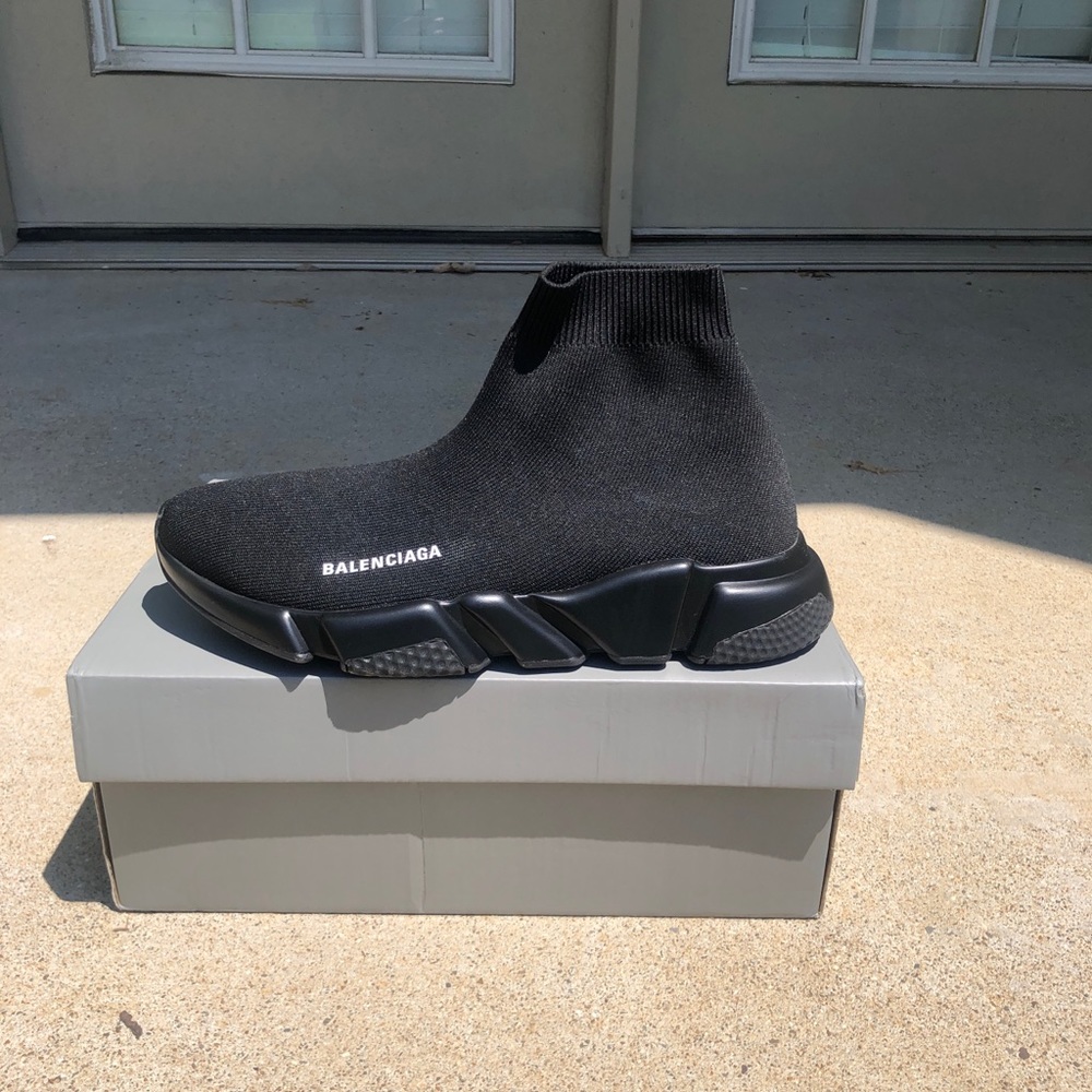 Triple Black Balenciaga Speed Trainers